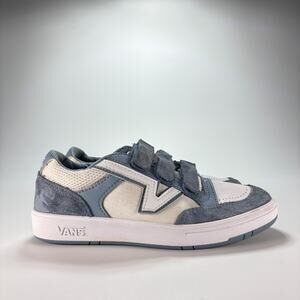Vans Lowland ComfyCush V Blue Hook & Loop Skate Shoes 721356 Youth Boys Size 3.5